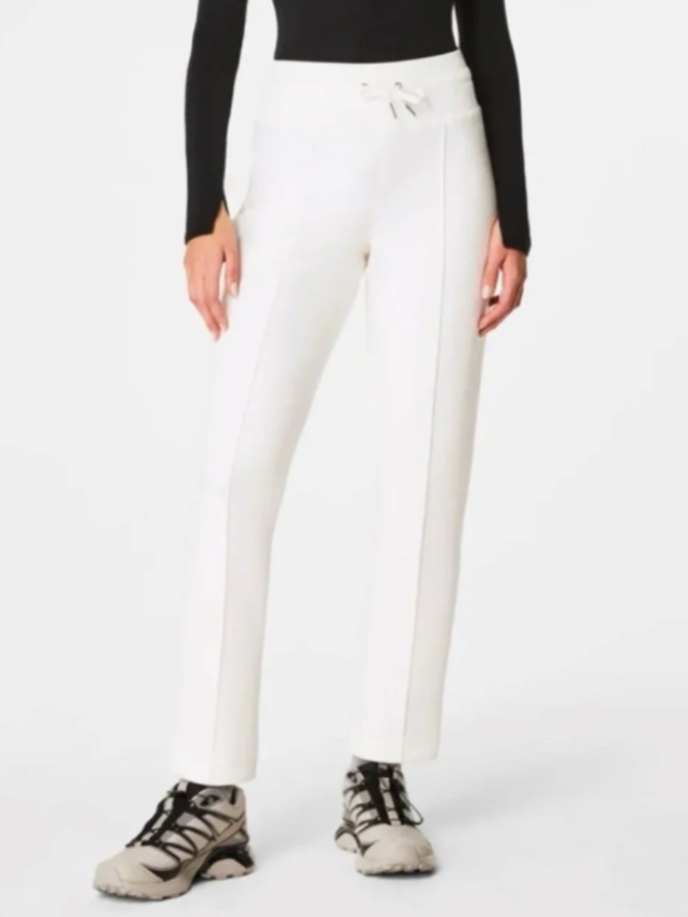 Spanx AirEssentials Luxe Tapered Pants Cream | Women’s S | NWOT